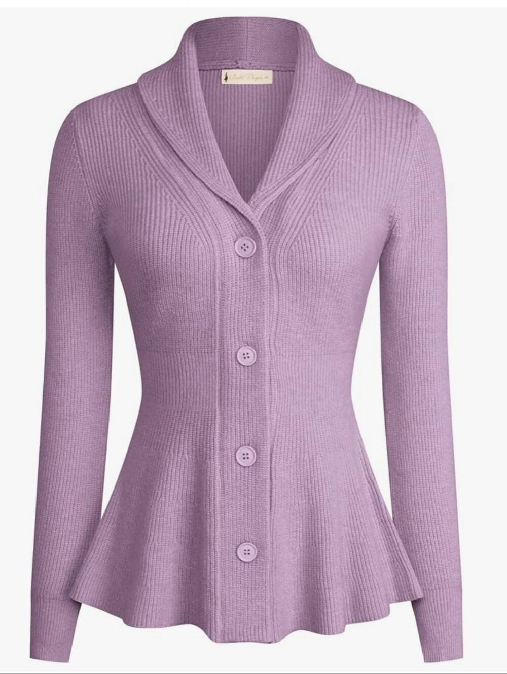 Peplum Fit & Flare Cardigan